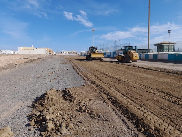 Fuerteventura mejora el camino hasta el campo de fútbol Francisco Melián con actuaciones de recebe