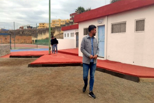 Telde acondiciona la cancha del barrio costero de La Garita