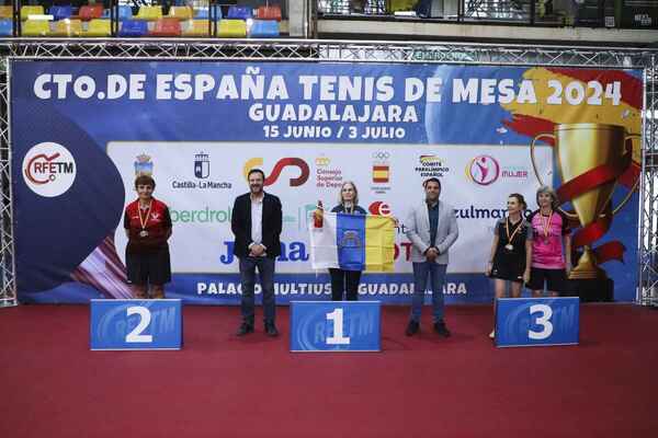 Canarias consigue ocho medallas en los nacionales de tenis de mesa