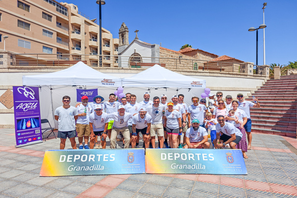 Granadilla de Abona recibe a los corredores del ‘Reto Amigos por el Crohn, Memorial Rosa’