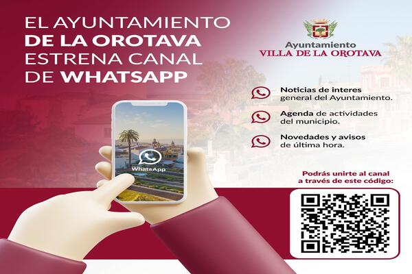 La Orotava crea un nuevo canal informativo a través de WhatsApp