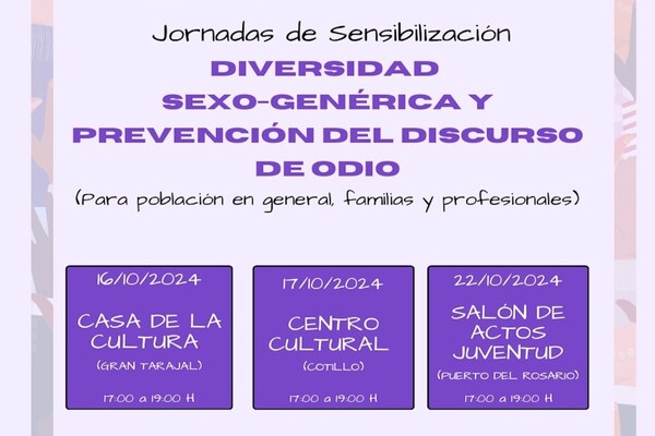 Fuerteventura acoge las jornadas de sensibilización sobre diversidad sexo genérica y prevención del discurso de odio