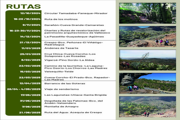 Valleseco lanza la nueva programación de senderismo 2024-2025