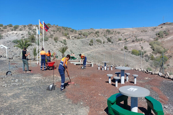 Mogán acondiciona el espacio Palmeral Noruego
