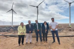 Visita de Juan Díaz a las personas trabajadoras del Plan de Empleo Social