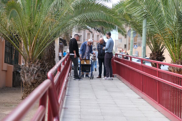 Finalizada una rampa para mejorar la accesibilidad en el barrio de Madera y Corcho, en Las Palmas de Gran Canaria