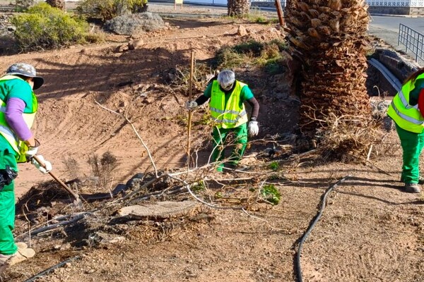 14 personas de Agüimes en riesgo de exclusión social se benefician de dos planes de empleo