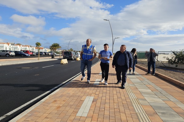 Antigua acondiciona y mejora con cerca de cuatro millones de euros la accesibilidad de la Avenida Virgen de la Peña, en Caleta de Fuste