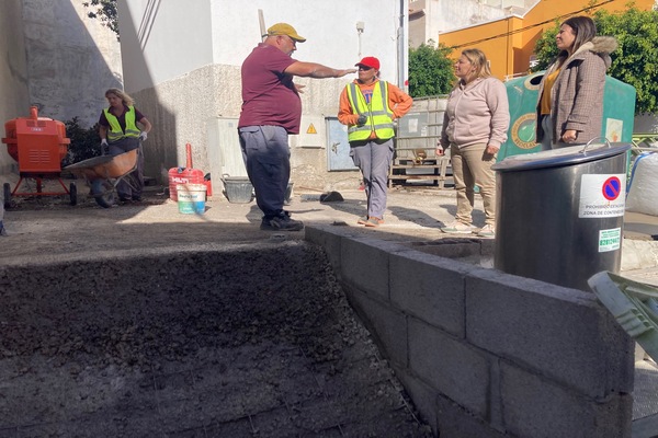 Acceso más seguro a los contenedores de la calle Louis Braille en Barrio Nuevo, en Ingenio