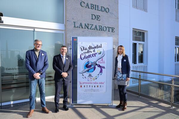 Lanzarote conmemora junto a las asociaciones el Día Mundial contra el Cáncer y renueva su compromiso