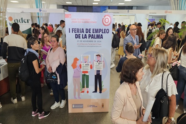 La primera Feria de Empleo de La Palma ayudó a generar 50 nuevos puestos de trabajo y ya preparan la segunda edición