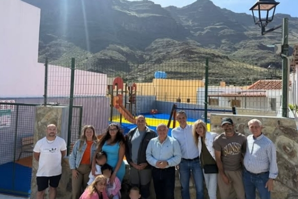 Tasarte, en La Aldea de San Nicolás, estrena un parque infantil renovado
