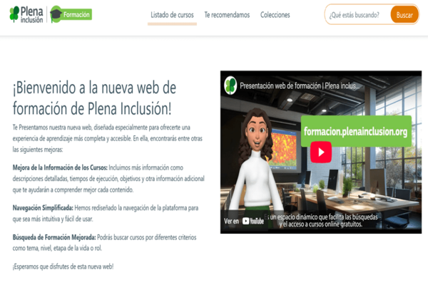 Plena inclusión lanza una nueva plataforma de formación online sobre discapacidad intelectual