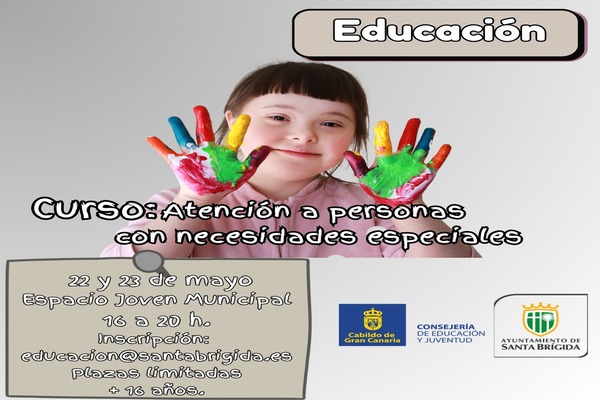 Santa Brígida abre las inscripciones para el curso gratuito de Atención a personas con necesidades especiales