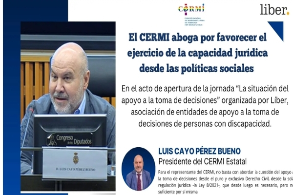 El CERMI aboga por favorecer el ejercicio de la capacidad jurídica desde las políticas sociales