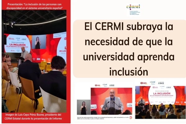 El CERMI subraya la necesidad de que el sistema universitario español aprenda inclusión