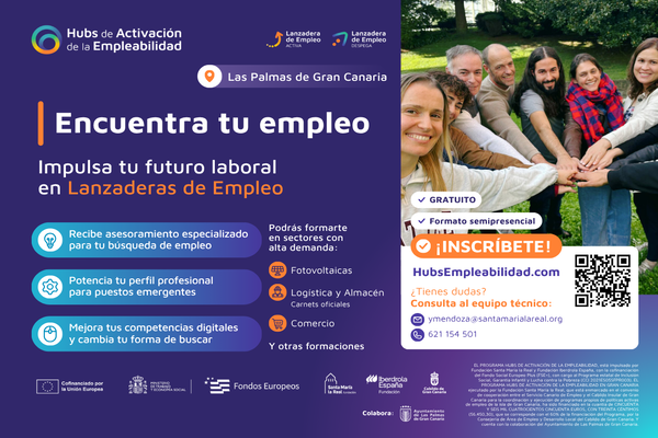 Últimos días para inscribirse en las dos nuevas Lanzaderas de Empleo de Las Palmas de Gran Canaria