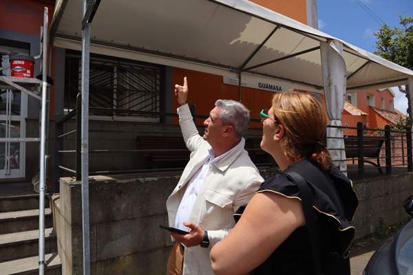 La Laguna mejora el Centro Ciudadano de Guamasa con obras de impermeabilización y renovación de fachada