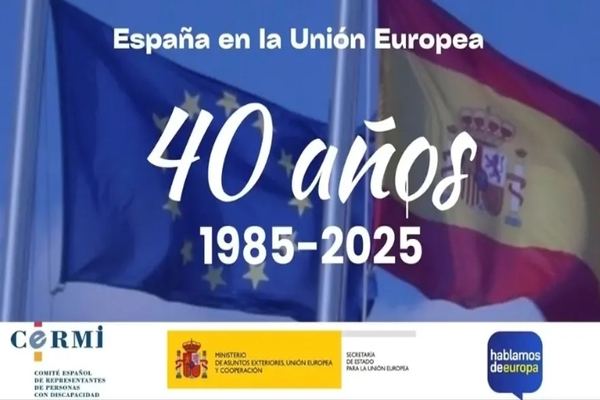 El CERMI repasa los hitos sociales de la Unión Europea en los 40 años de pertenencia de España