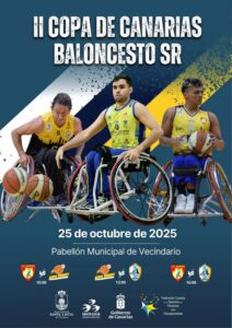 Cartel de la segunda Copa de Canarias de Baloncesto en Silla de Ruedas