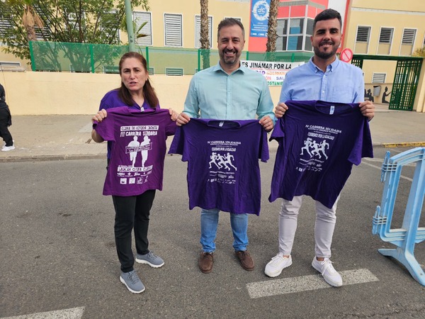 Telde acompaña al IES Jinámar en su octava carrera solidaria contra la violencia machista Telde acompaña al IES Jinámar en su octava carrera solidaria contra la violencia machista