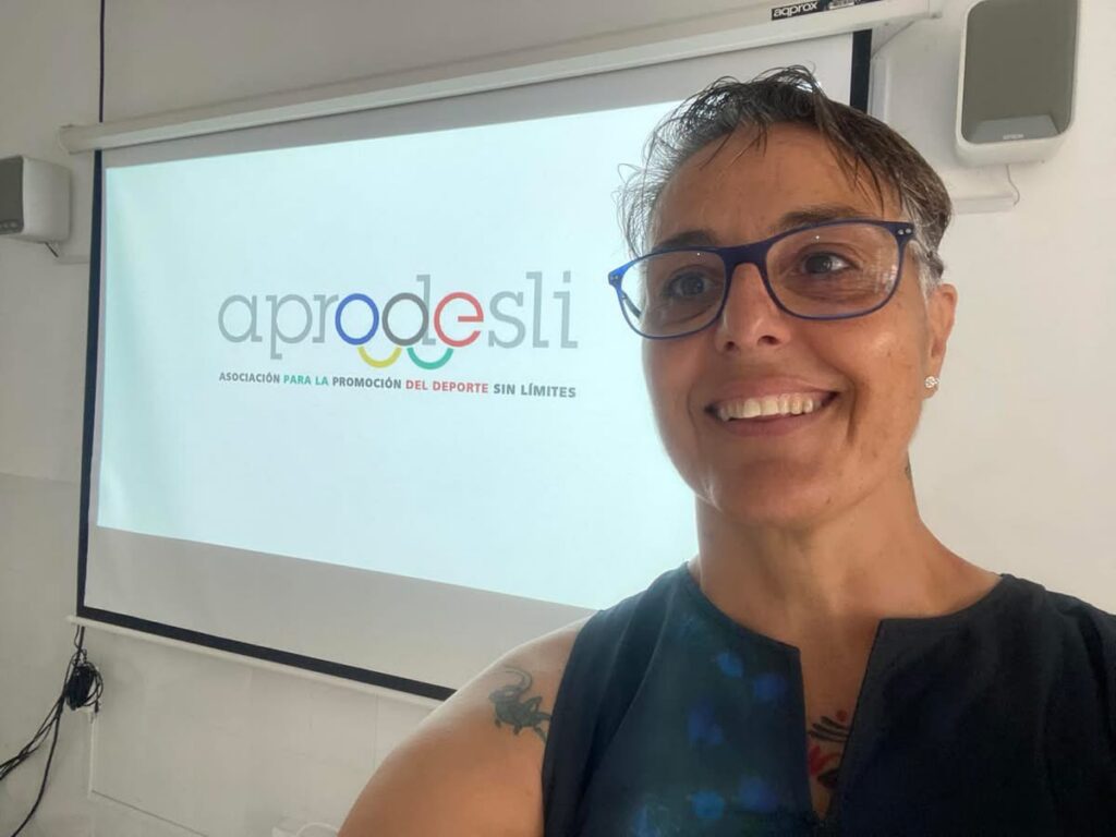 María José Santana, presidenta de la Asociación para la Promoción del Deporte Sin Límites (Aprodesli)