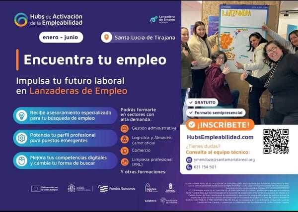 La nueva lanzadera de empleo en Santa Lucía de Tirajana en la Escuela Taller durará de enero a junio La nueva lanzadera de empleo en Santa Lucía de Tirajana en la Escuela Taller durará de enero a junio