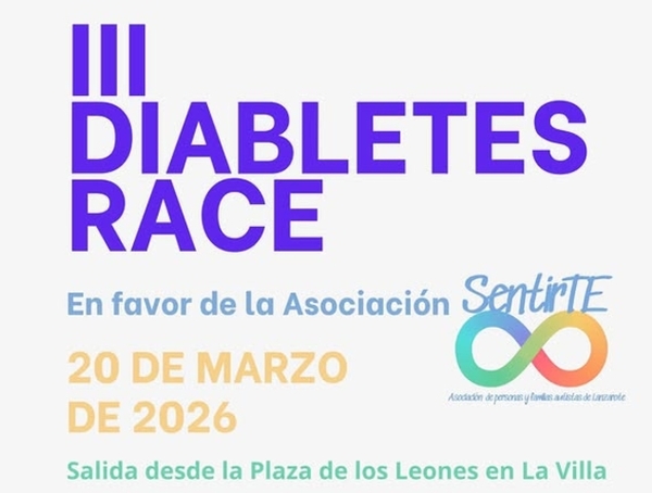 La tercera edición de la Diabetes Race se celebrará el 20 de marzo en Teguise a favor de SentirTE La tercera edición de la Diabetes Race se celebrará el 20 de marzo en Teguise a favor de SentirTE