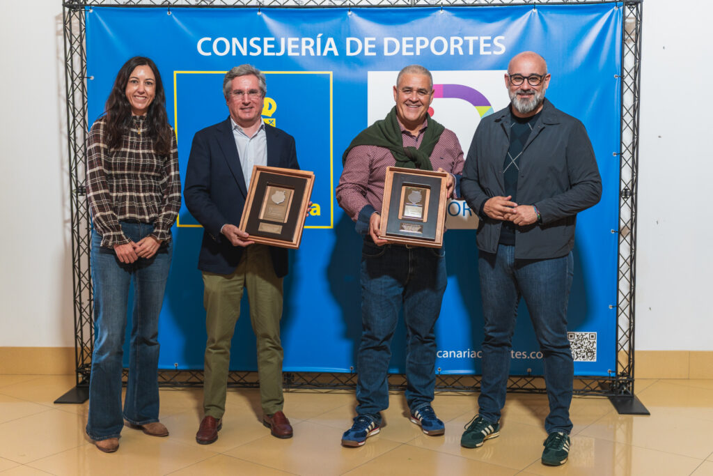 El Cabildo de Gran Canaria reconoce la trayectoria de Pedro Estévez y Aurelio Espinosa por su compromiso con el deporte insular