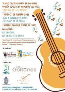 El espectáculo solidario ‘Un poco de ti, es mucho’ recauda este sábado fondos para la Asociación Niños Especiales de La Palma