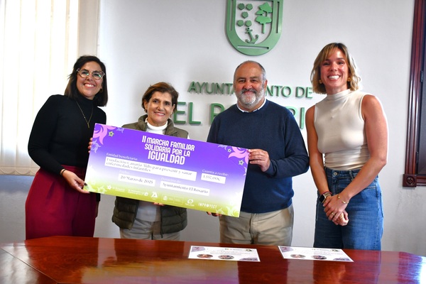 El Rosario aumenta un 18% la recaudación de la Marcha por la Igualdad a favor de la Fundación Aldis Entrega del cheque a la Fundación Aldis