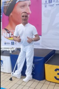 Christian Rodríguez, nadador del CN Discarucas y árbitro de natación