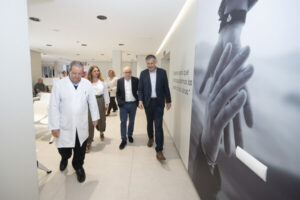 Momento de la visita a las nuevas instalaciones