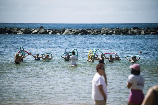 Más de mil mujeres participan en el programa de envejecimiento activo ‘Mujeres a la Playa’ de La Laguna Participantes del programa de envejecimiento activo Mujeres a la Playa en La Laguna