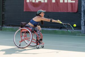 Rebeca Ortega, jugadora del Club de Tenis en Silla de Ruedas Doble Bote