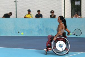 Rebeca Ortega, jugadora del Club de Tenis en Silla de Ruedas Doble Bote