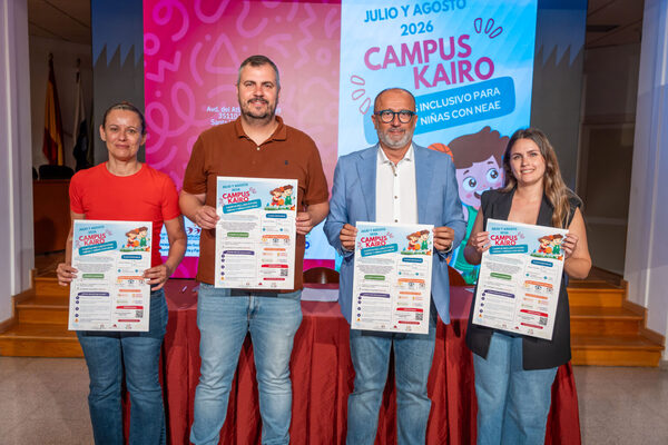 Santa Lucía impulsa el Campus Kairo, un campus de verano inclusivo para menores con necesidades específicas de apoyo educativo Momento de la presentación del evento