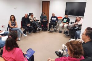 Jorge Amigo, dinamizador del Club de Lectura Fácil ‘En avance’
