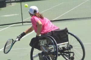 Mar Díaz, campeona de Gran Canaria de tenis en silla de ruedas