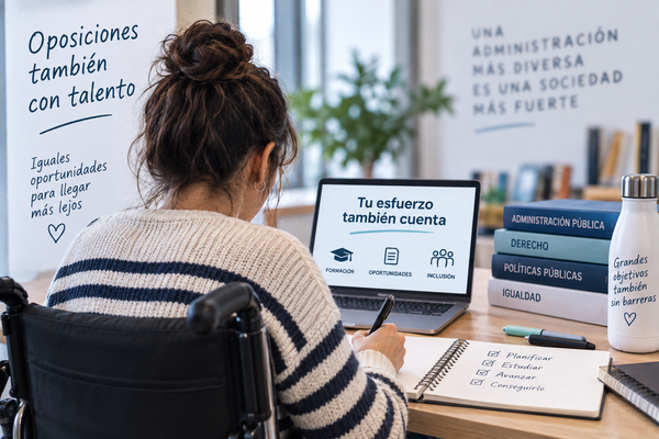 Las personas con discapacidad pueden solicitar hasta 5.000 euros para preparar oposiciones Ayudas para oposiciones de personas con discapacidad de hasta 5.000 euros