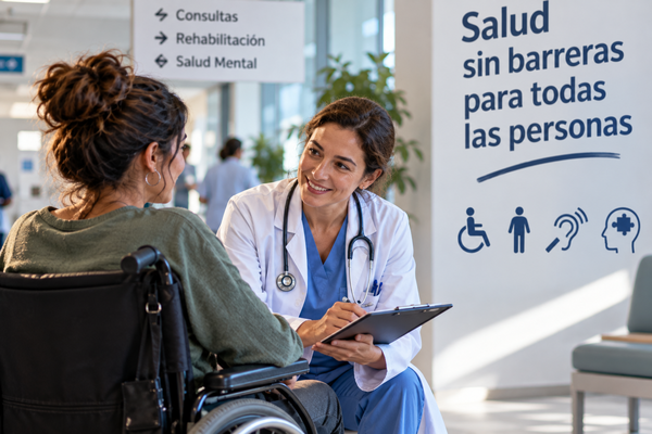 La OMS fija siete indicadores para medir si la sanidad es inclusiva con las personas con discapacidad Sanidad inclusiva para personas con discapacidad