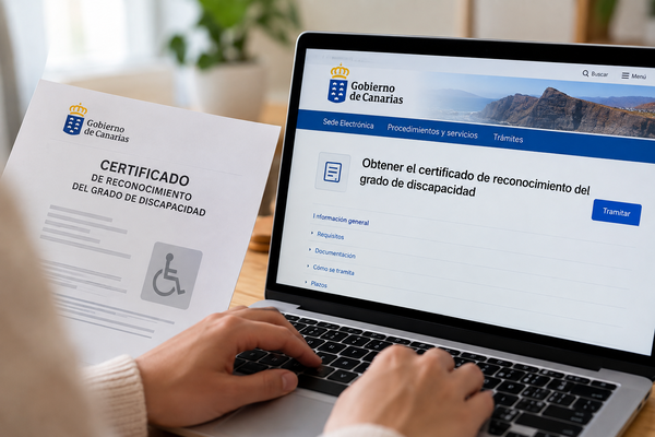 ¿Ya tienes reconocido el grado de discapacidad en Canarias? Así puedes descargar el certificado Certificado de discapacidad en Canarias
