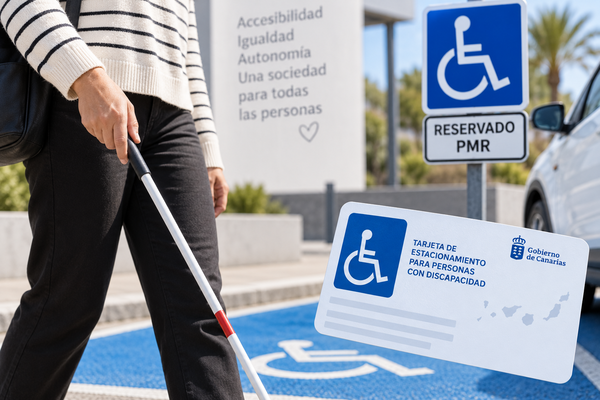Las personas con discapacidad visual también pueden obtener la tarjeta PMR en Canarias aunque no tengan movilidad reducida Tarjeta PMR por discapacidad visual en Canarias