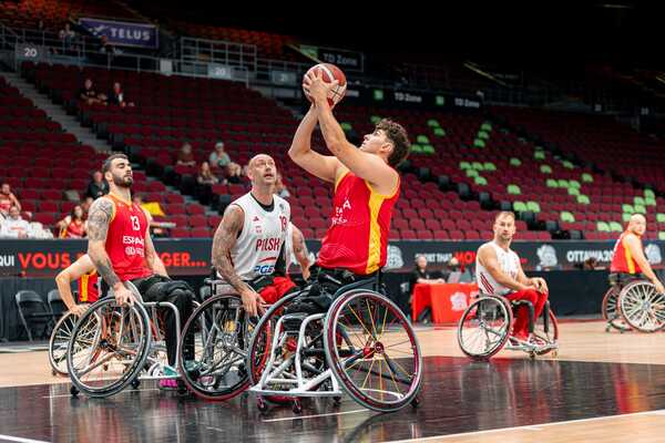 España cierra el Mundial de baloncesto en silla de ruedas con una contundente victoria ante Polonia selección española masculina de baloncesto en silla de ruedas